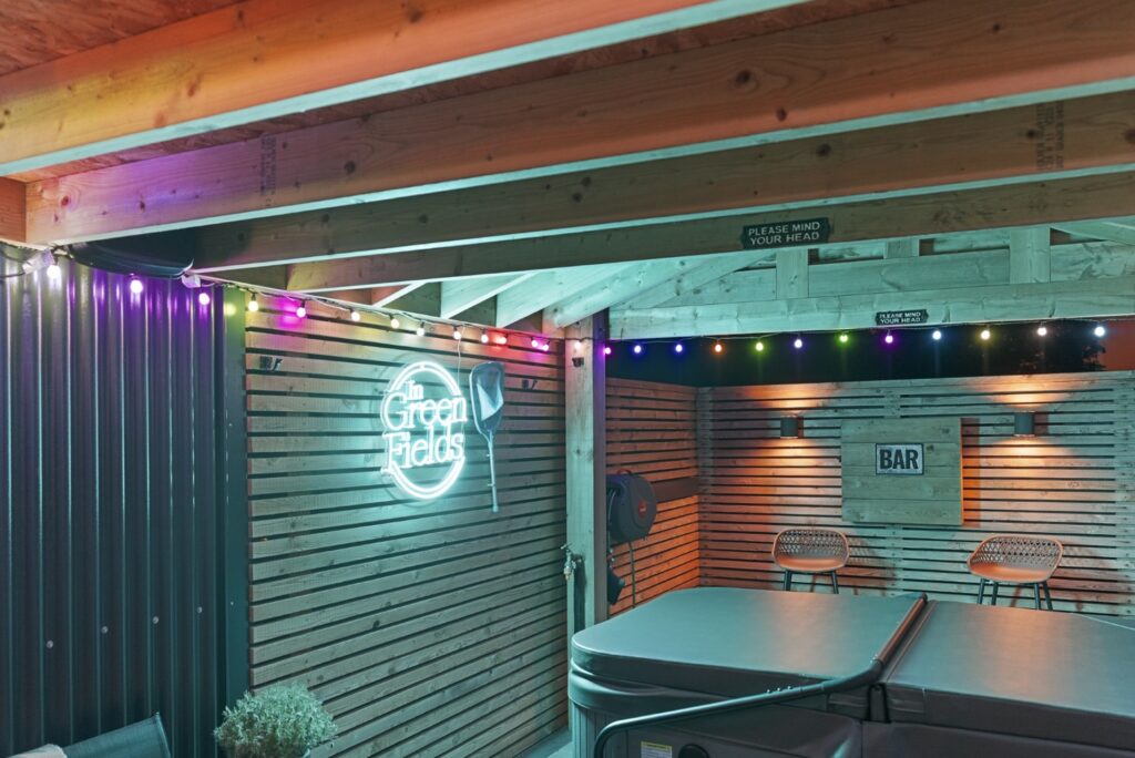 hot tub lodges near Newcastle
